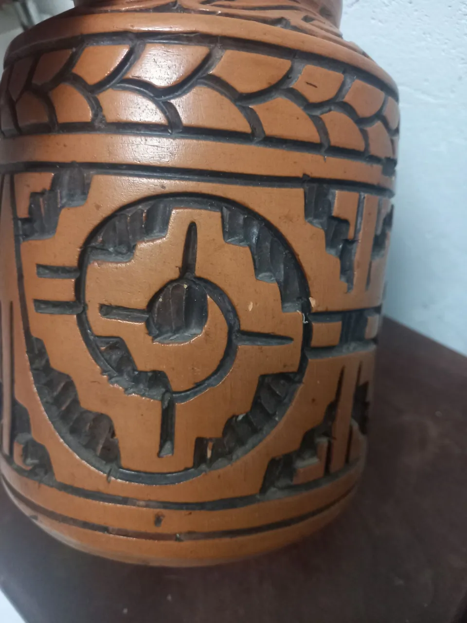 Pote de ceramica marajoara.