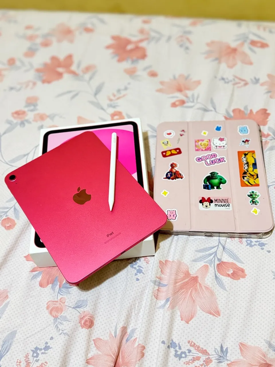 iPad Rosa com Apple Pencil - Novo!