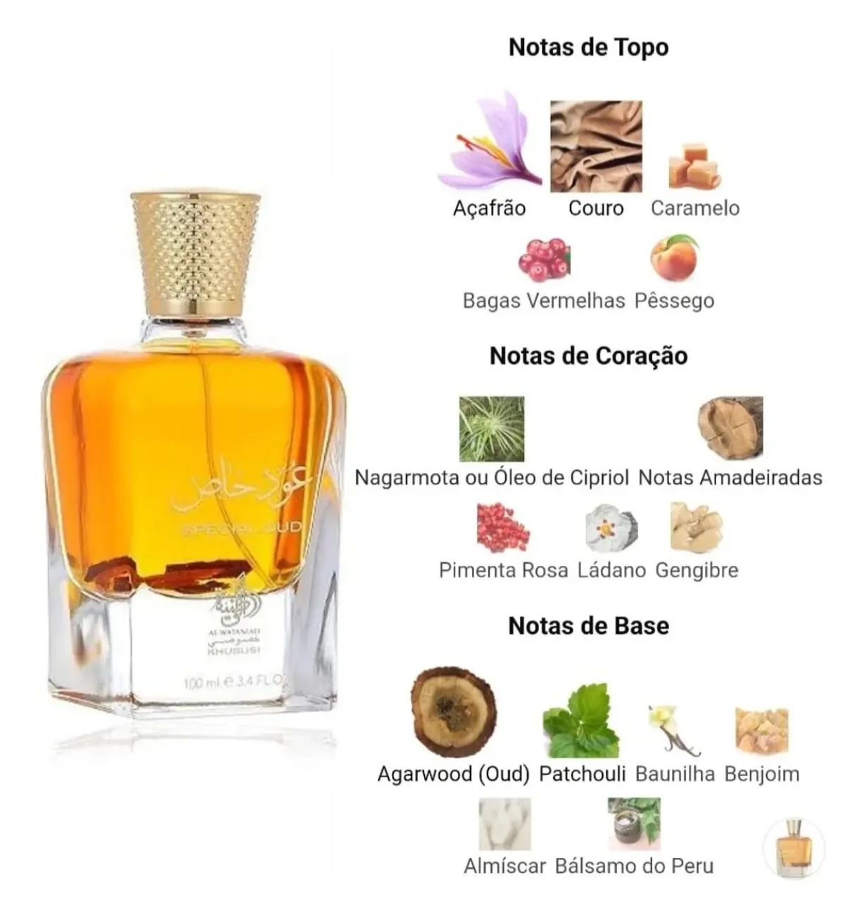 Perfume Oud Al Wataniah Special Oud - 100ml - Foto 3