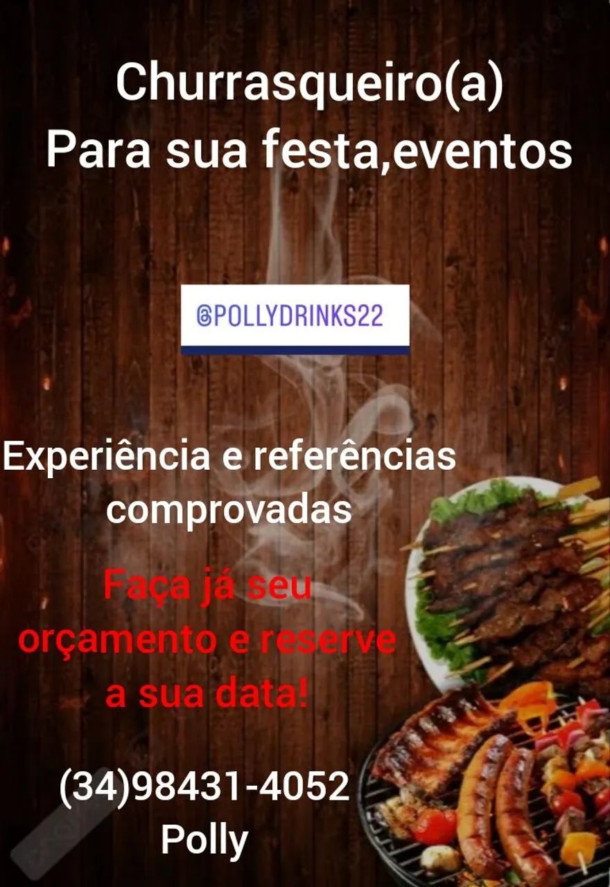 Serviços de churrasqueira para sua festa ou evento 