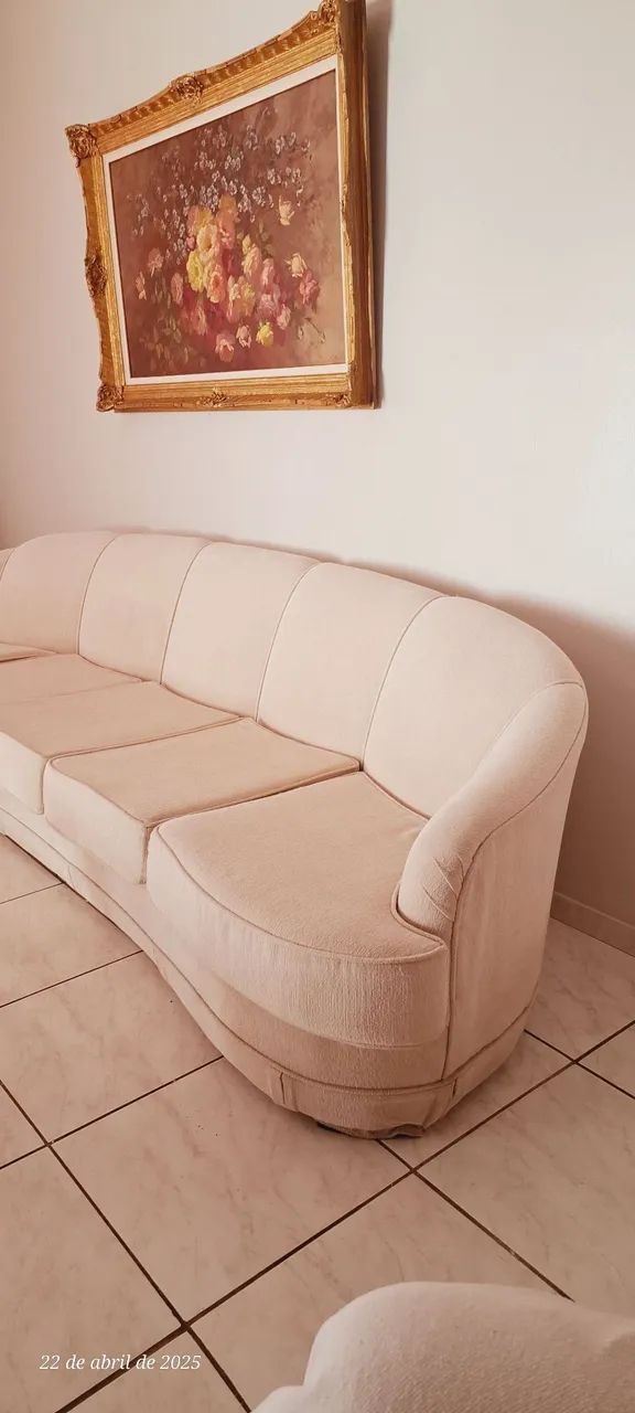 Sofá 5 lugares déc.1940 reformado - Foto 3