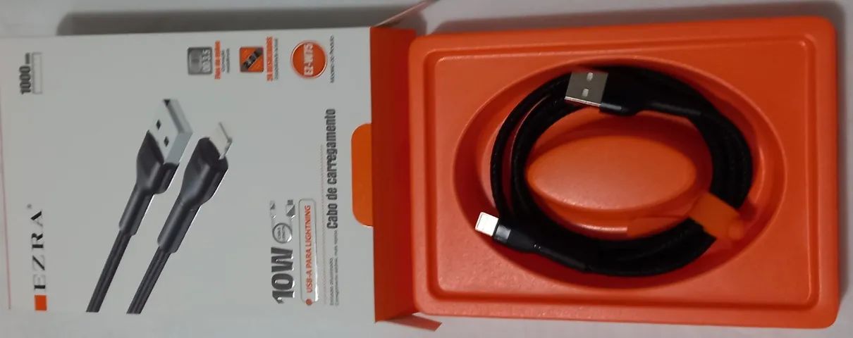 Cabo USB para LIGHTNING (iPHONE) Trançado - Foto 4