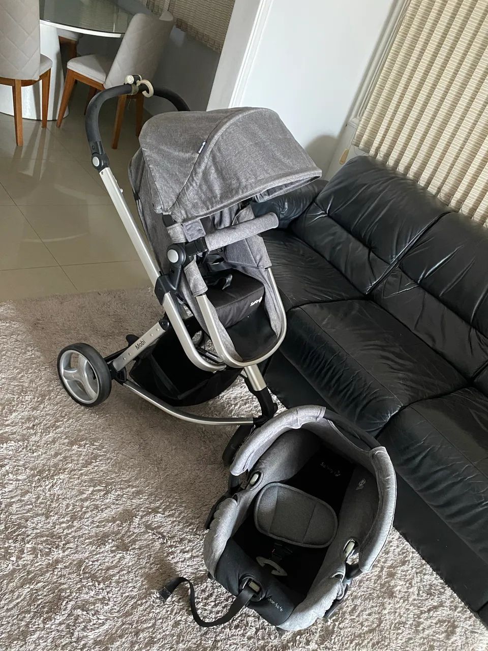 Carrinho de bebê + bebê conforto safety mobi - Foto 2