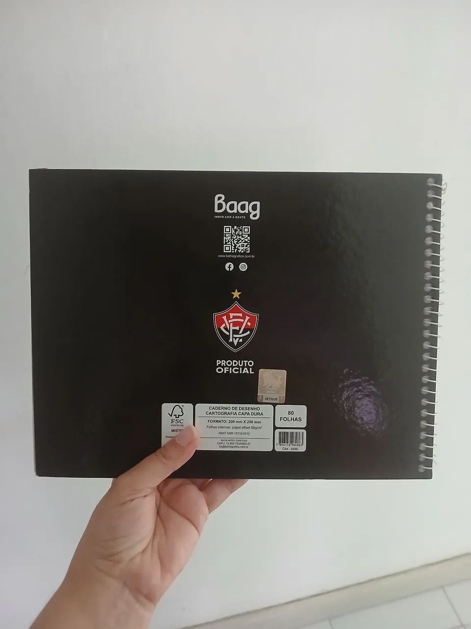 Caderno de Desenho E.C. Vitória - Produto Oficial, NOVO! - Foto 2