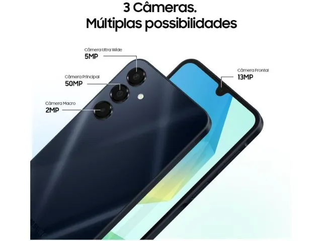 Smartphone Samsung Galaxy A16 128GB Verde Claro 5G 4GB RAM 6,7" FHD+ Câm Tripla até 50MP +