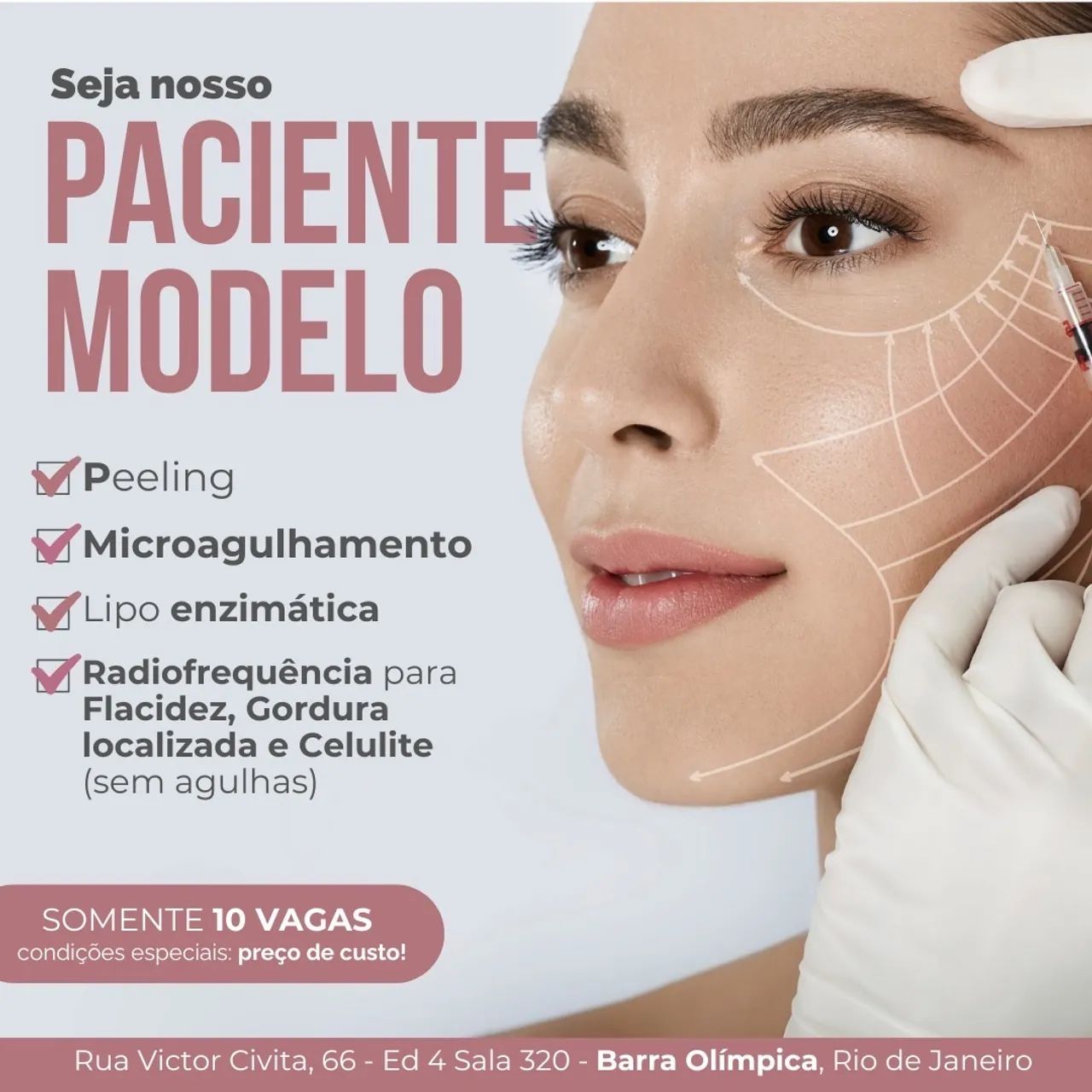 10 vagas para paciente modelo! Procedimentos a preço de custo!