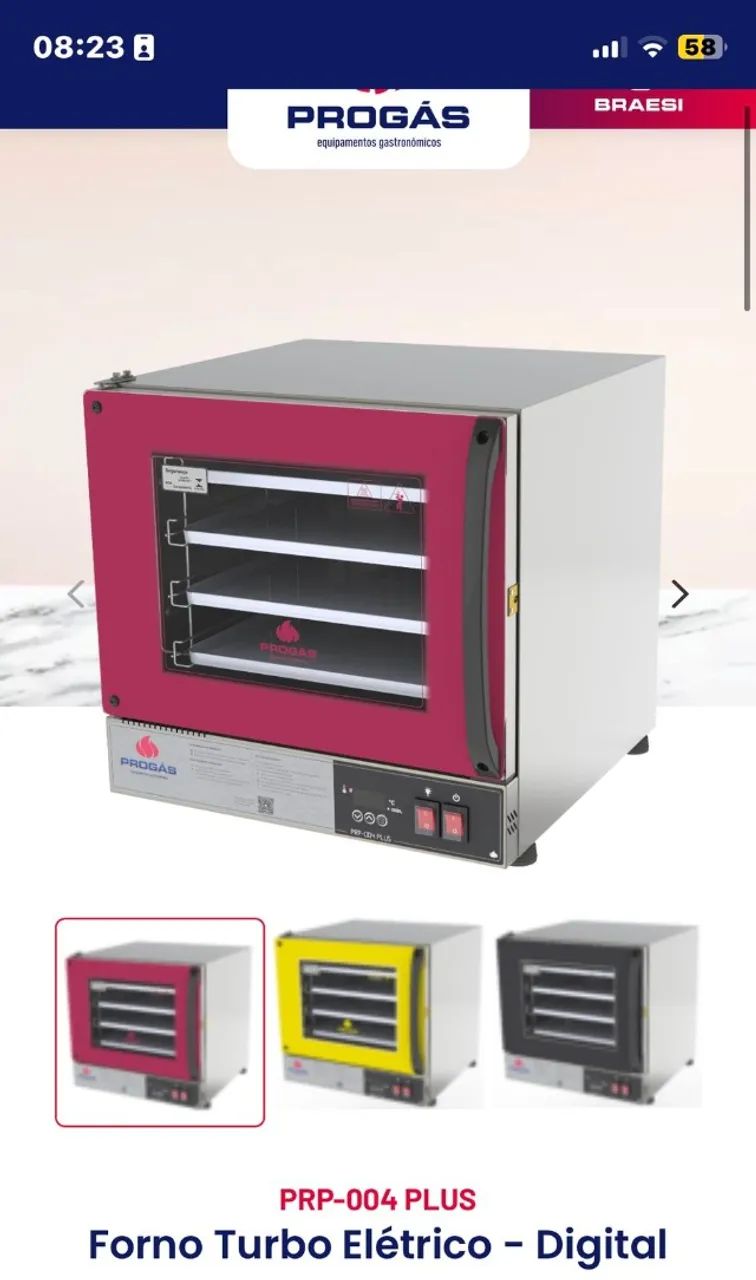 Forno turno fast ovem prp 004 - marca progás o vendido do brasil - digital plus  - Foto 4