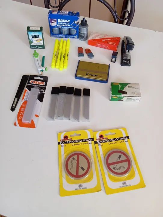 Kit de material de escritório - Diversos itens