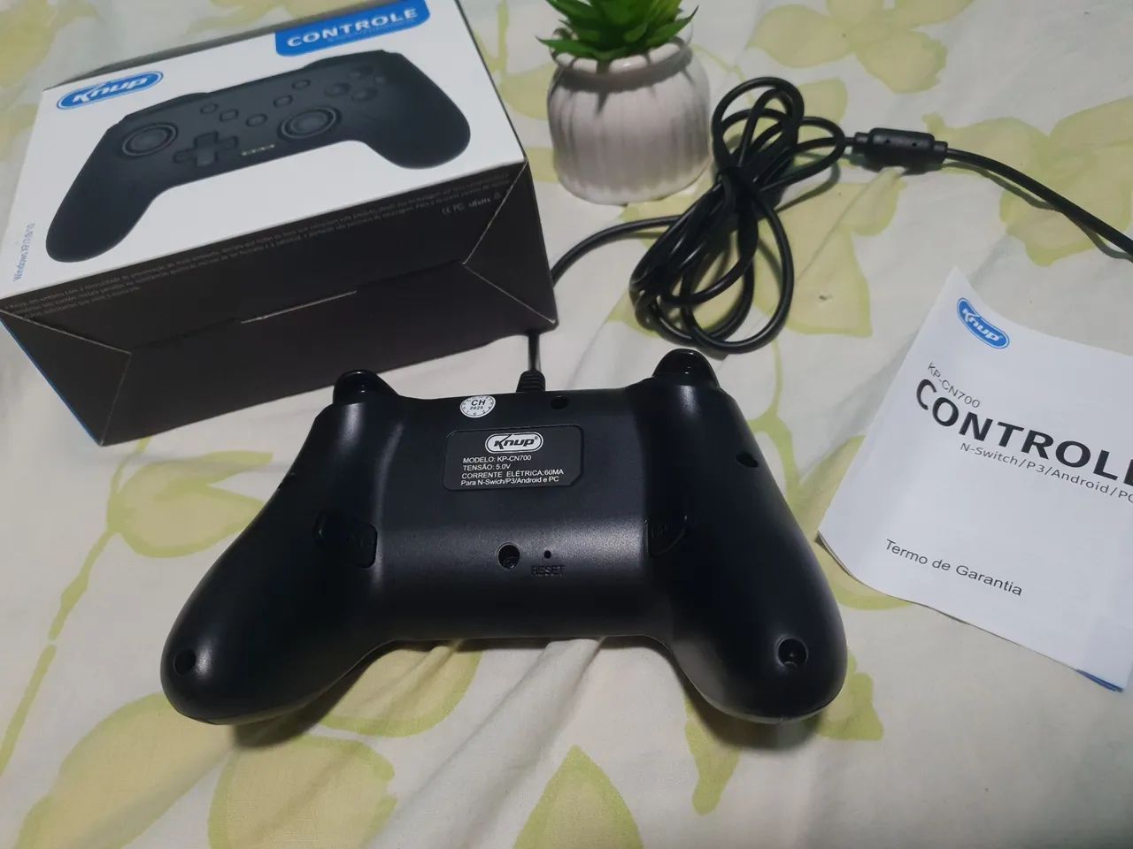 Controle com fio ps3, PC, Windows, switch - Foto 2