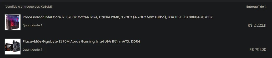 Kit Processador I7-8700k + Placa-Mãe Gigabyte Z370M Aorus Gaming + 16Gb Ram + WaterCooler - Foto 4