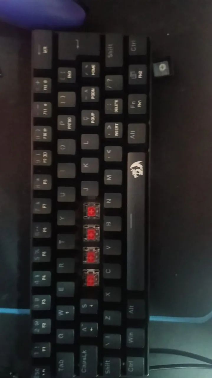 Teclado mecânico redragon lakshimi 60% switch red - Foto 3