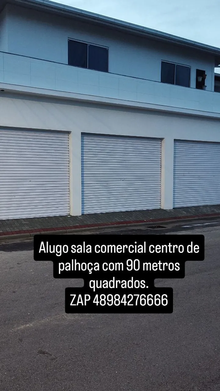 ALUGO Sala comercial no centro de Palhoça