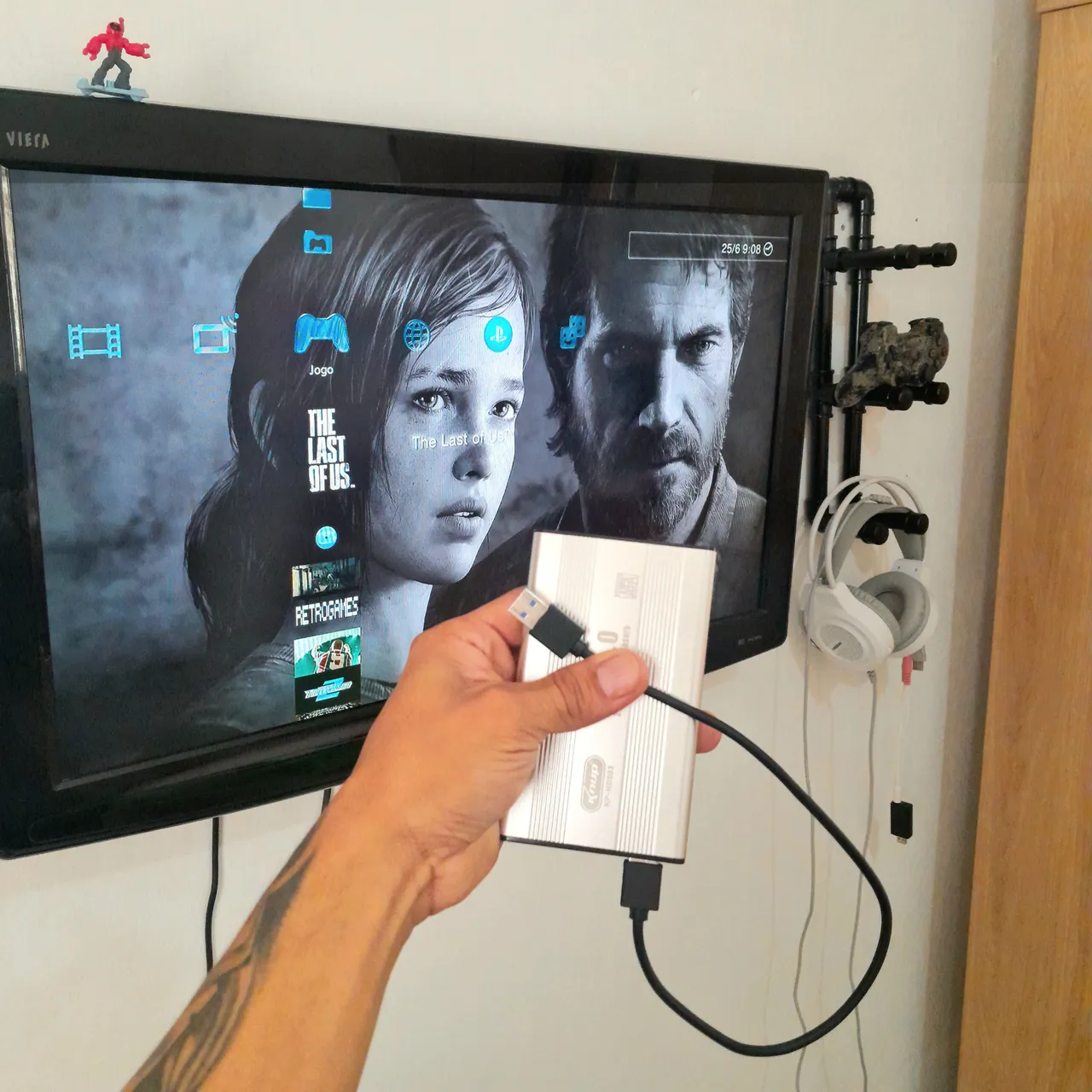 HD EXTERNO 1TB + 150 JOGOS DE PS3, PS2 E PS1