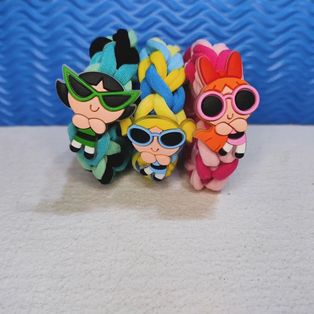 Kit de pulseiras infantis Powerpuff Girls