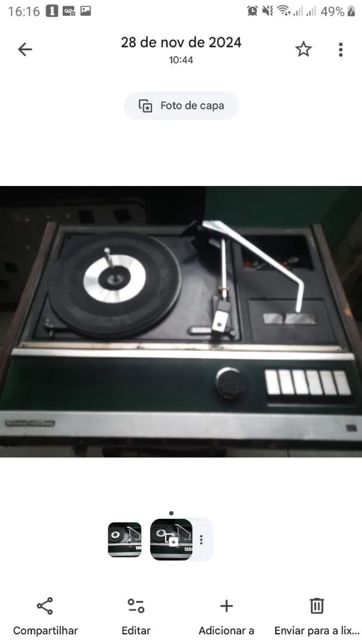 TÓCA DISCO VINIL - Foto 2