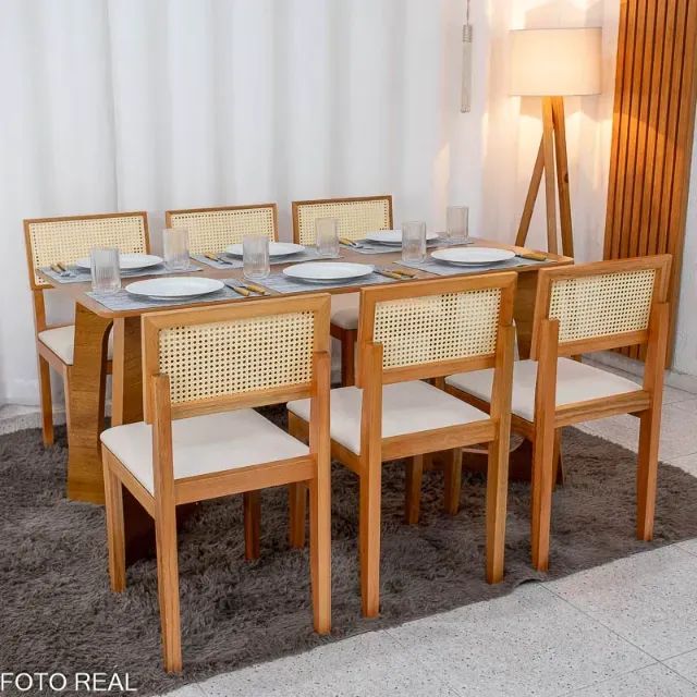 sala mesa de jantar com 6 cadeiras  - Foto 2
