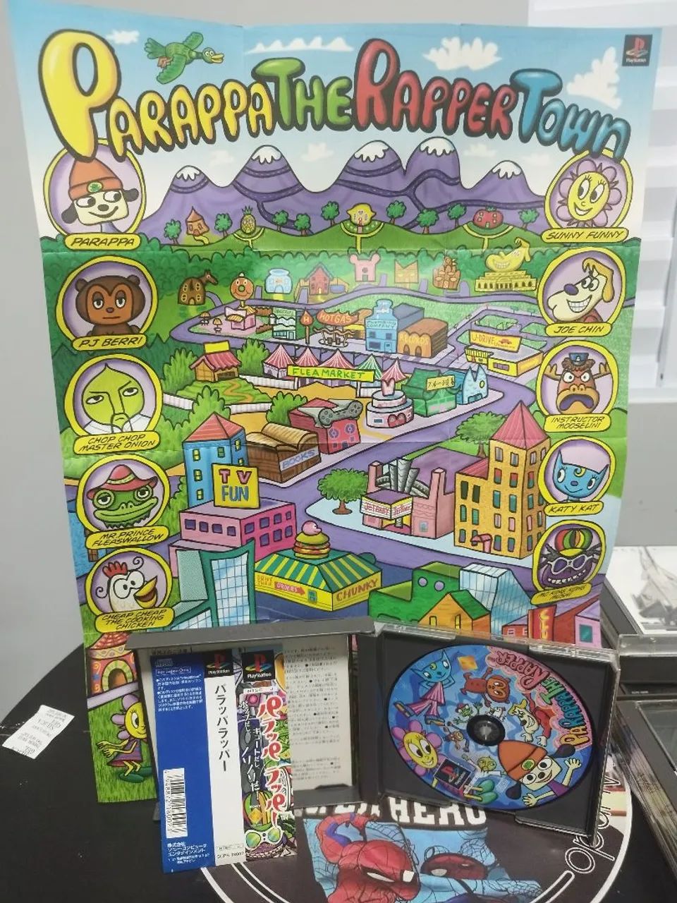 PARAPPA THE RAPPER PS1 ORIGINAL JAPONES COMPLETO - Jogos de Vídeo