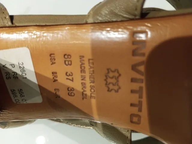 Sandalia Invitto de couro - Foto 4