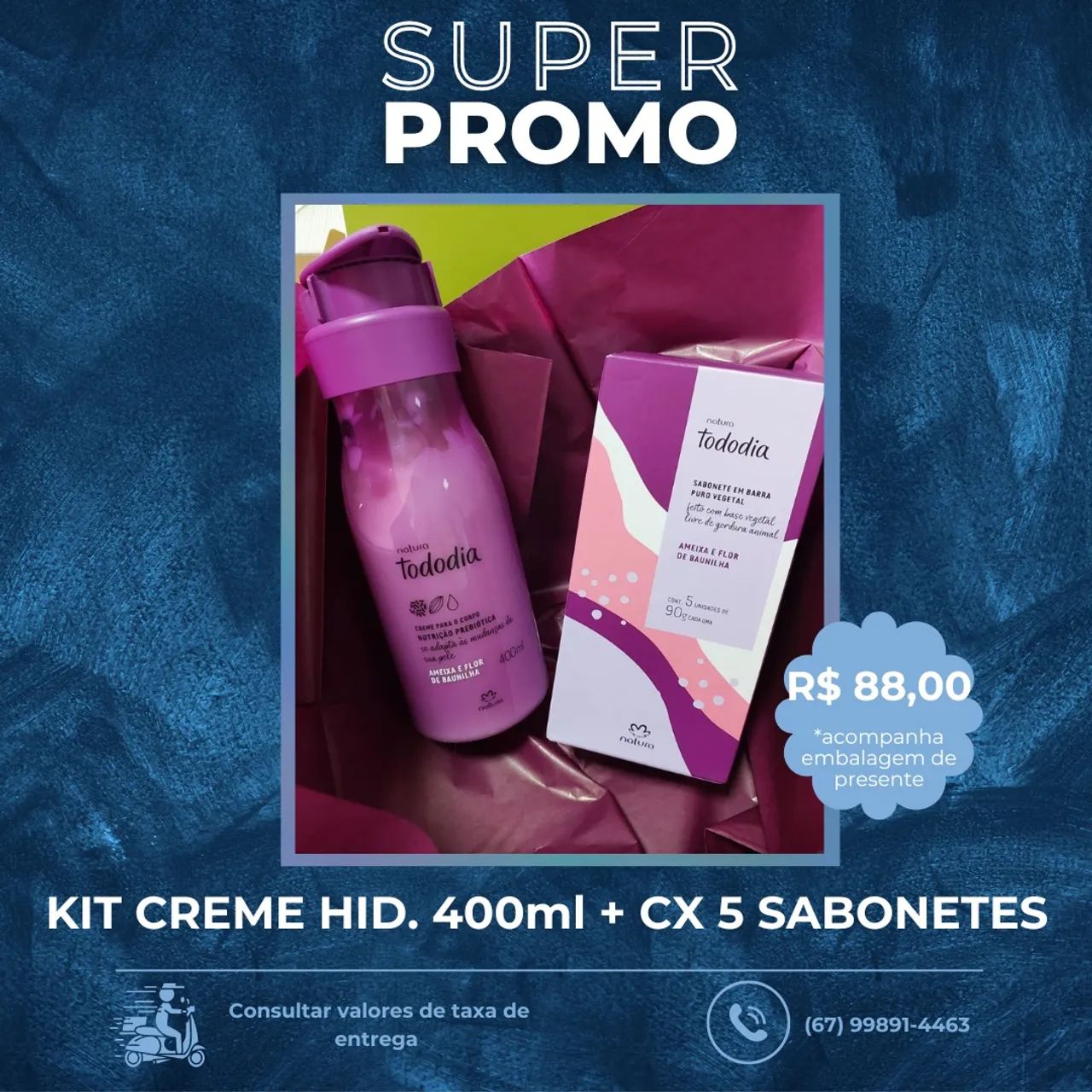 Kit Natura Hidratante + Sabonete
