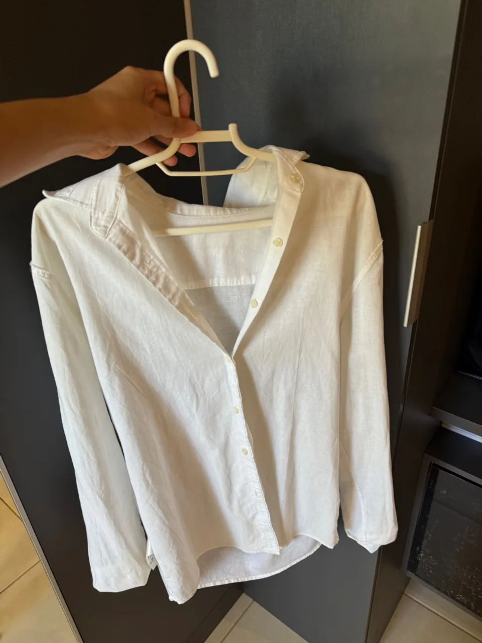 camisa de linho P-M