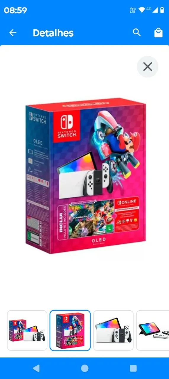 Nintendo Switch OLED com Jogo - Foto 2
