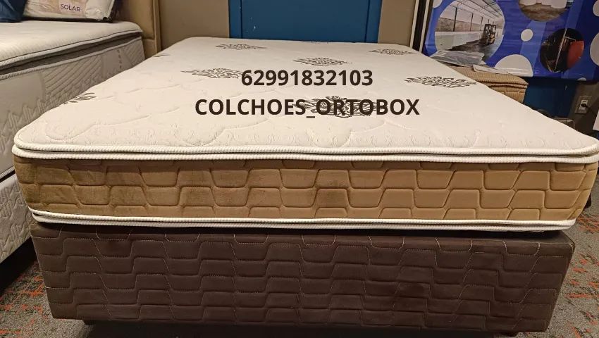 Conjunto Casal de espuma D65 com pillow top - Foto 2