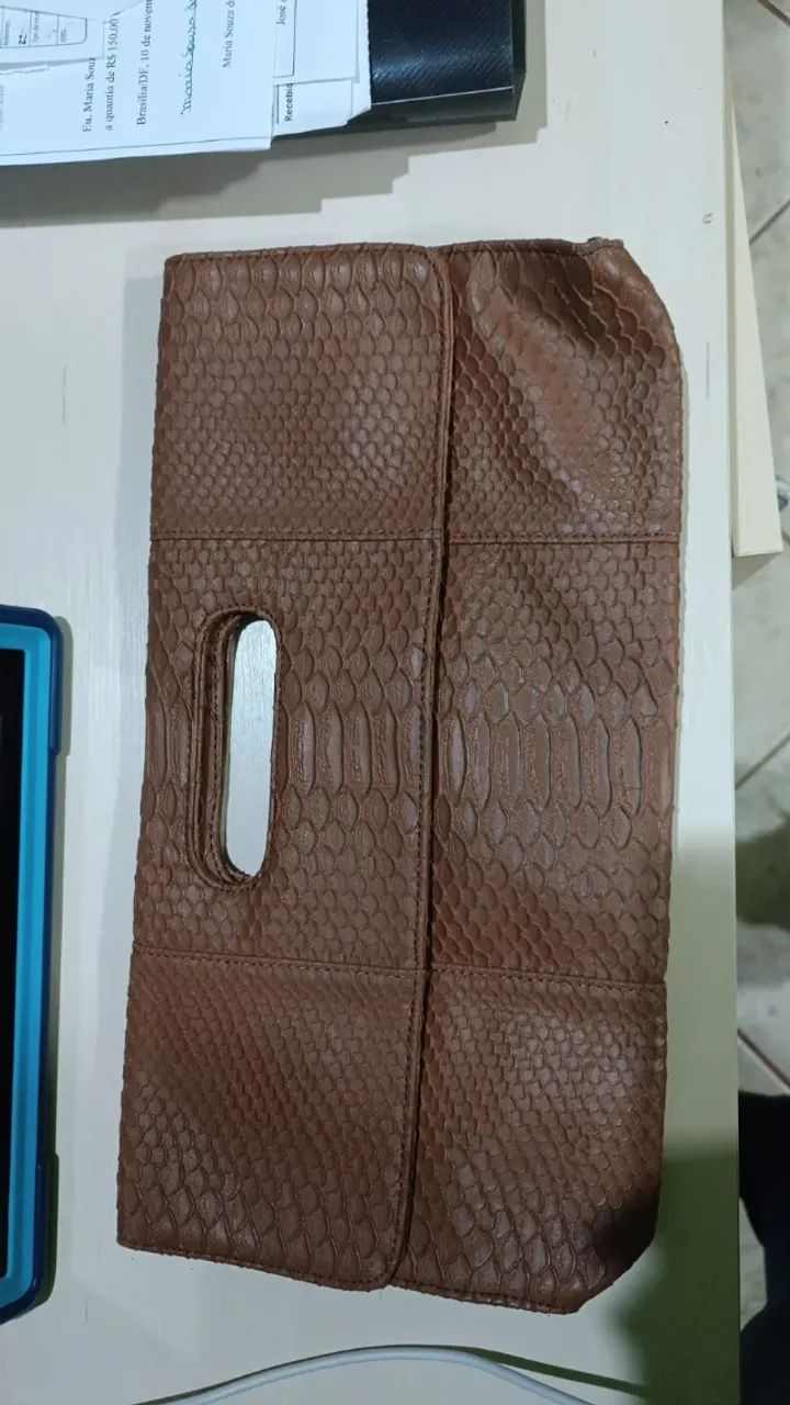 Bolsa de mão de couro