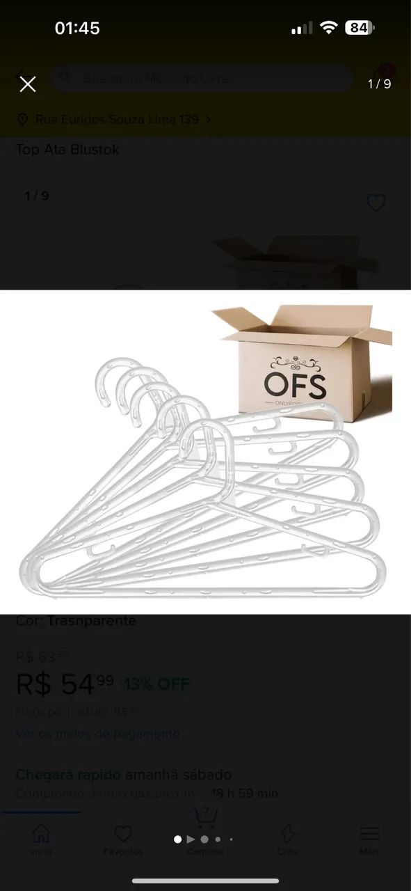 Cabide acrílico 64962153042563120