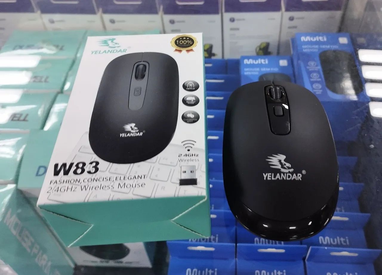 Mouse sem fio ergonomico W83 2.4Ghz