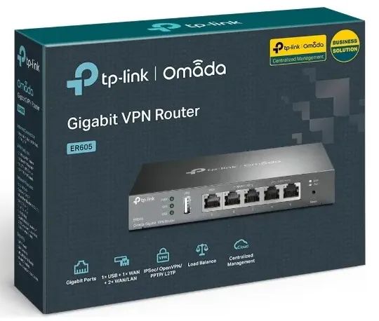 Roteador Tp-link Load Balance Router Multi-wan Vpn Tl-er605