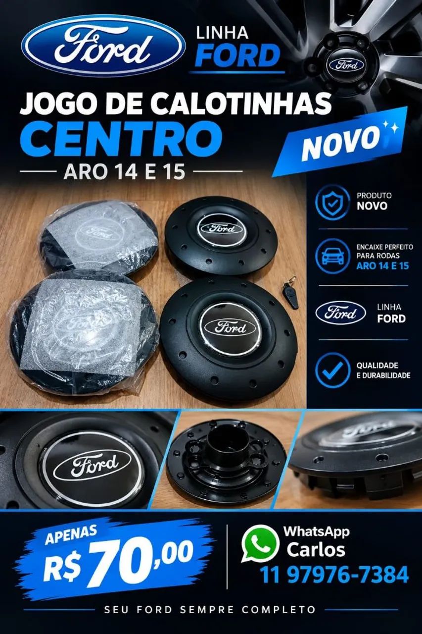 Apoio de braço e calotinha para ford KA
