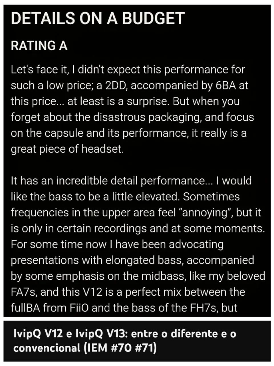 V12 ou Aful 7 ou Lg G7 = Ótimo !! Focal & Sennheiser & Moondrop & FiiO & Dunu & Kef & Jbl - Foto 6