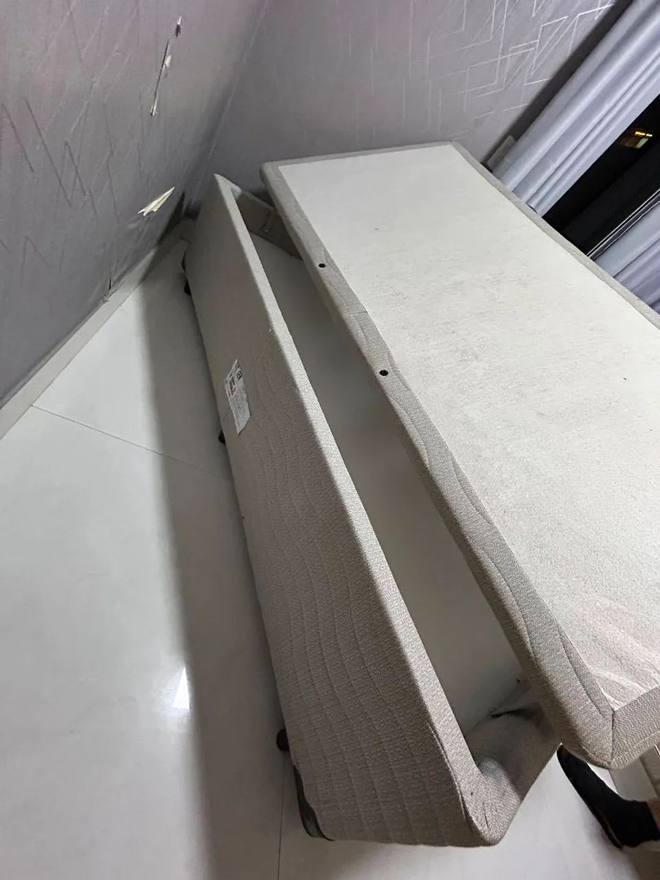 Cama box bau c cama auxilias e colchão  - Foto 5