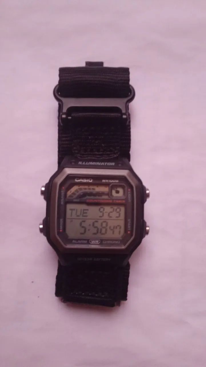 Relógio digital Casio ws 1600h Original pulseira tática 