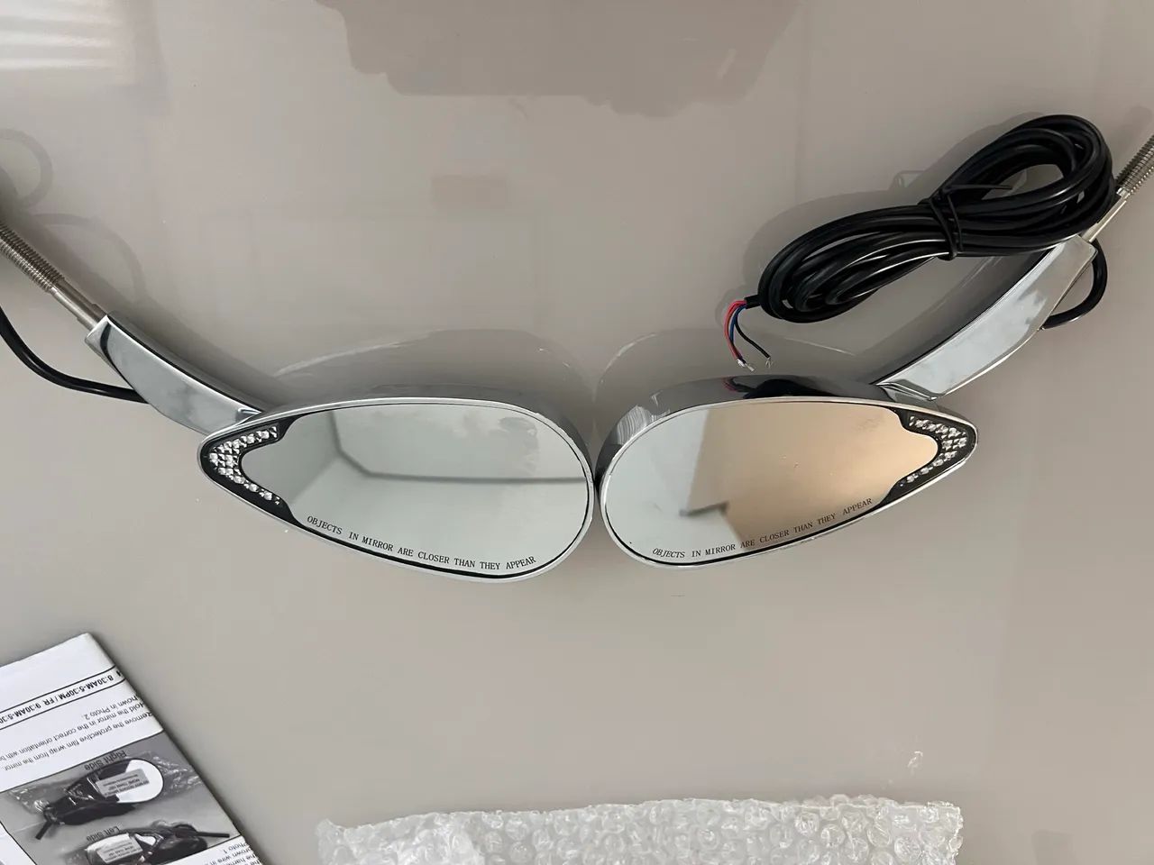 Retrovisor Cromado com seta integrada - Foto 4