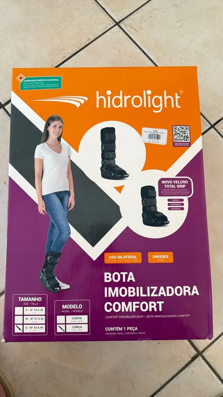 Bota ortopédica imobilizadora 