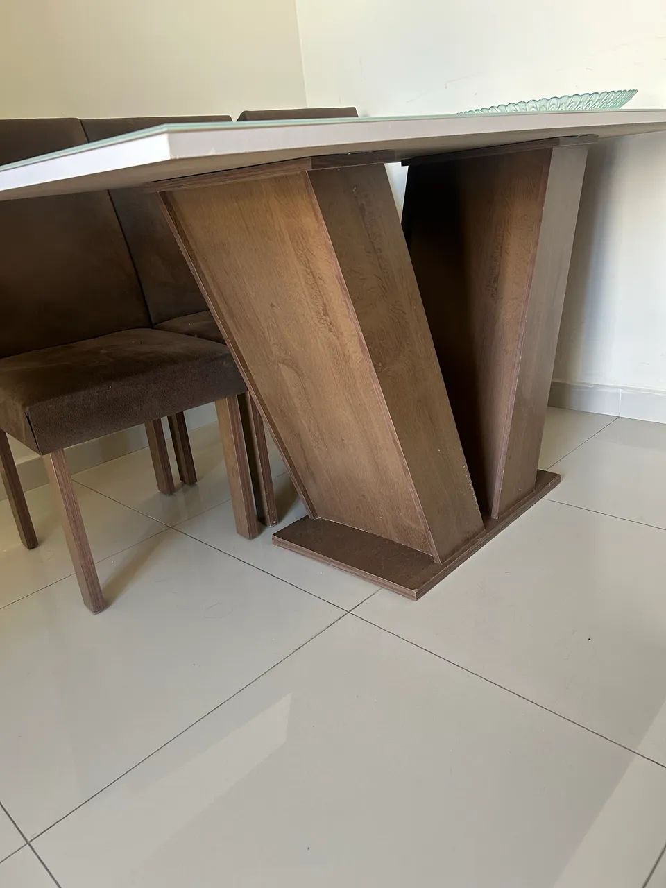 Mesa 6 Cadeiras tampo de Vidro - Foto 3