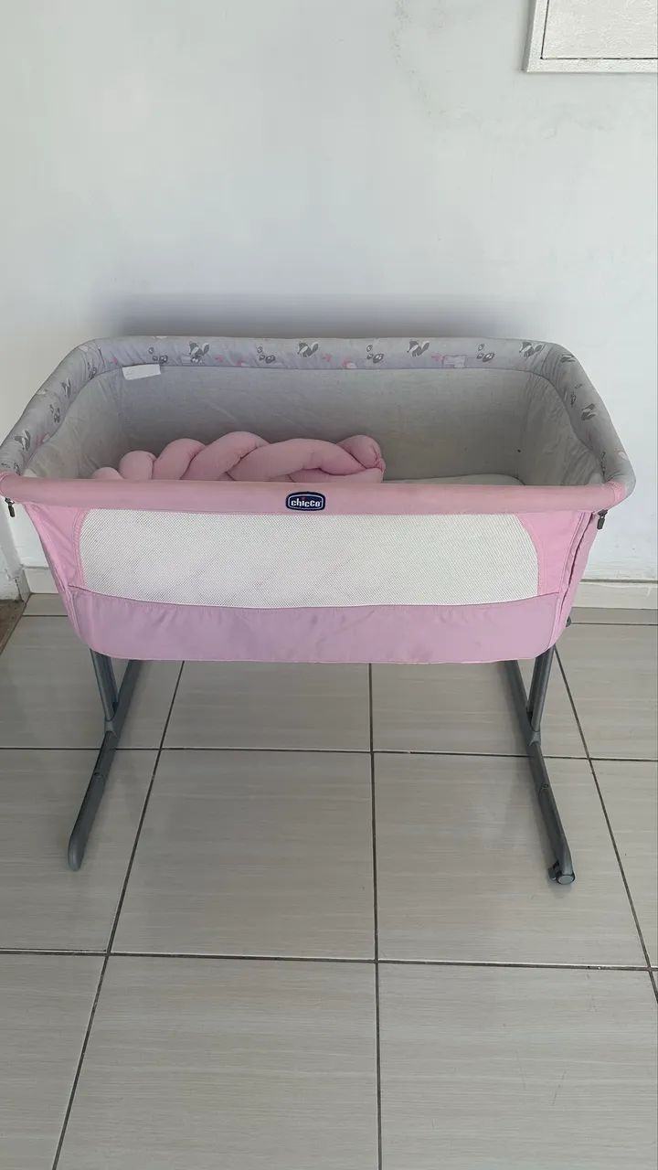 Berço next to me rosa - Foto 4