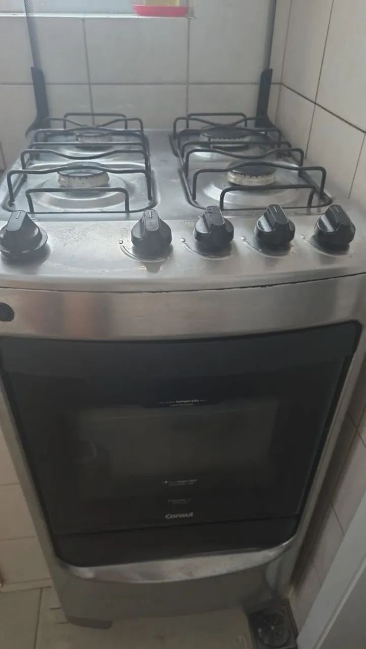 Fogão Consul 4 bocas inox