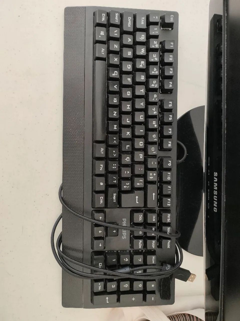 Teclado Mecânico Gamer Philips USB ABNT