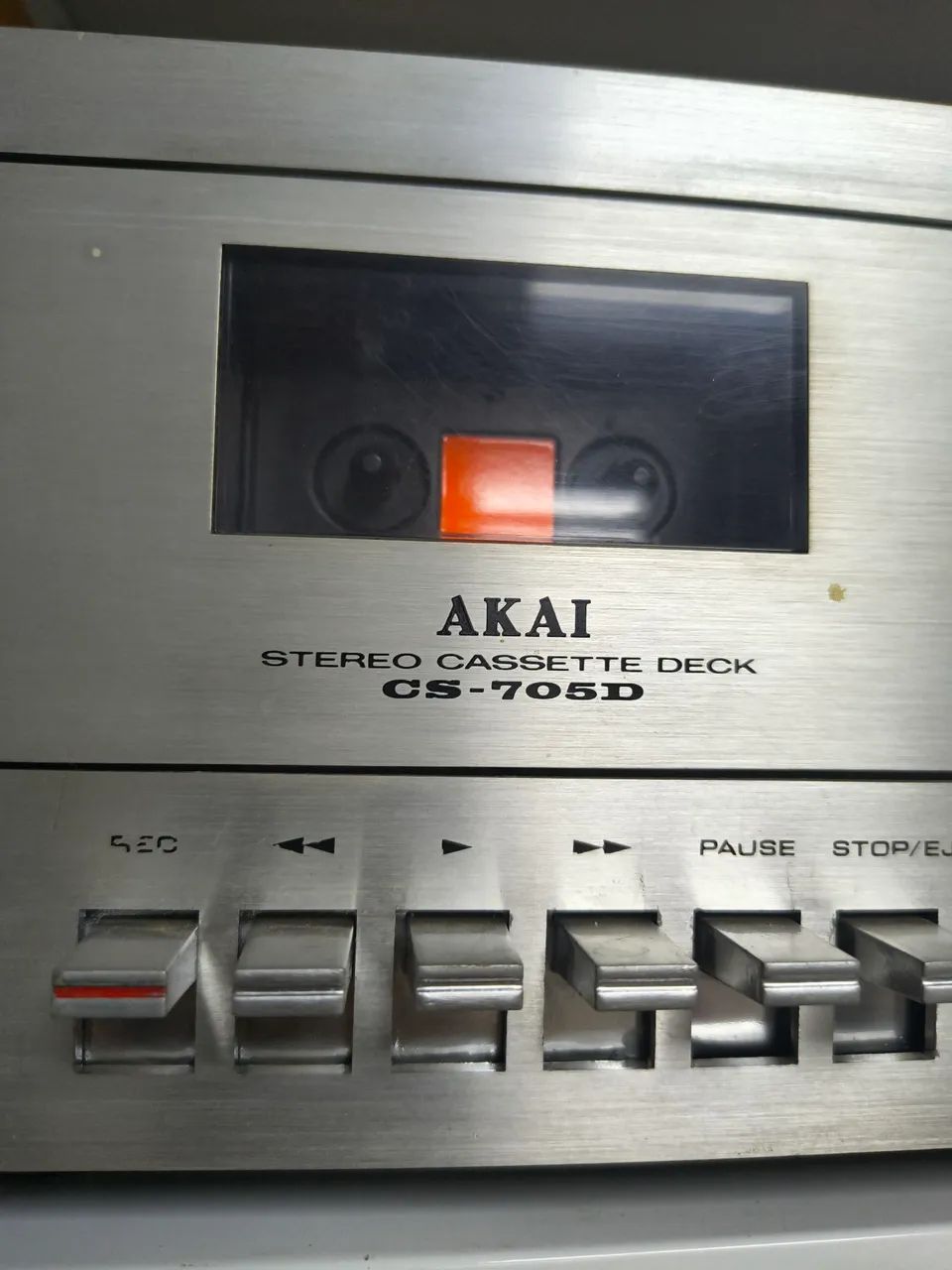 Tape Deck Stereo Akai CS-705D Vintage - Conservado e Funcionando - Foto 5