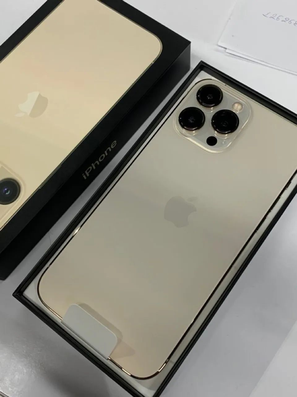 IPHONE 13 PRO MAX 128GB GOLD todo original 