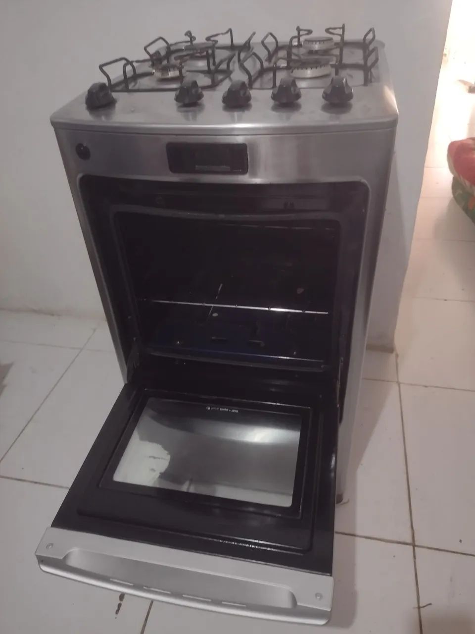 Fogão Consul inox 4 bocas funcionando  - Foto 4