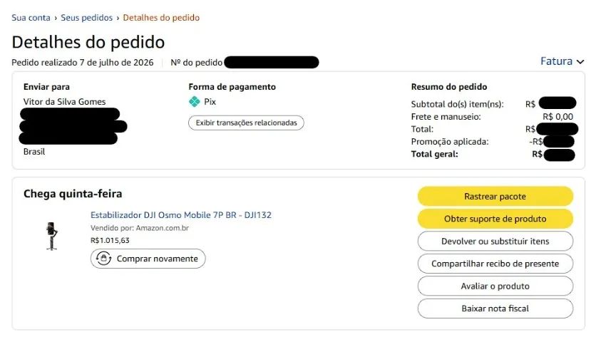 Estabilizador DJI Osmo - Lacrado - Foto 5