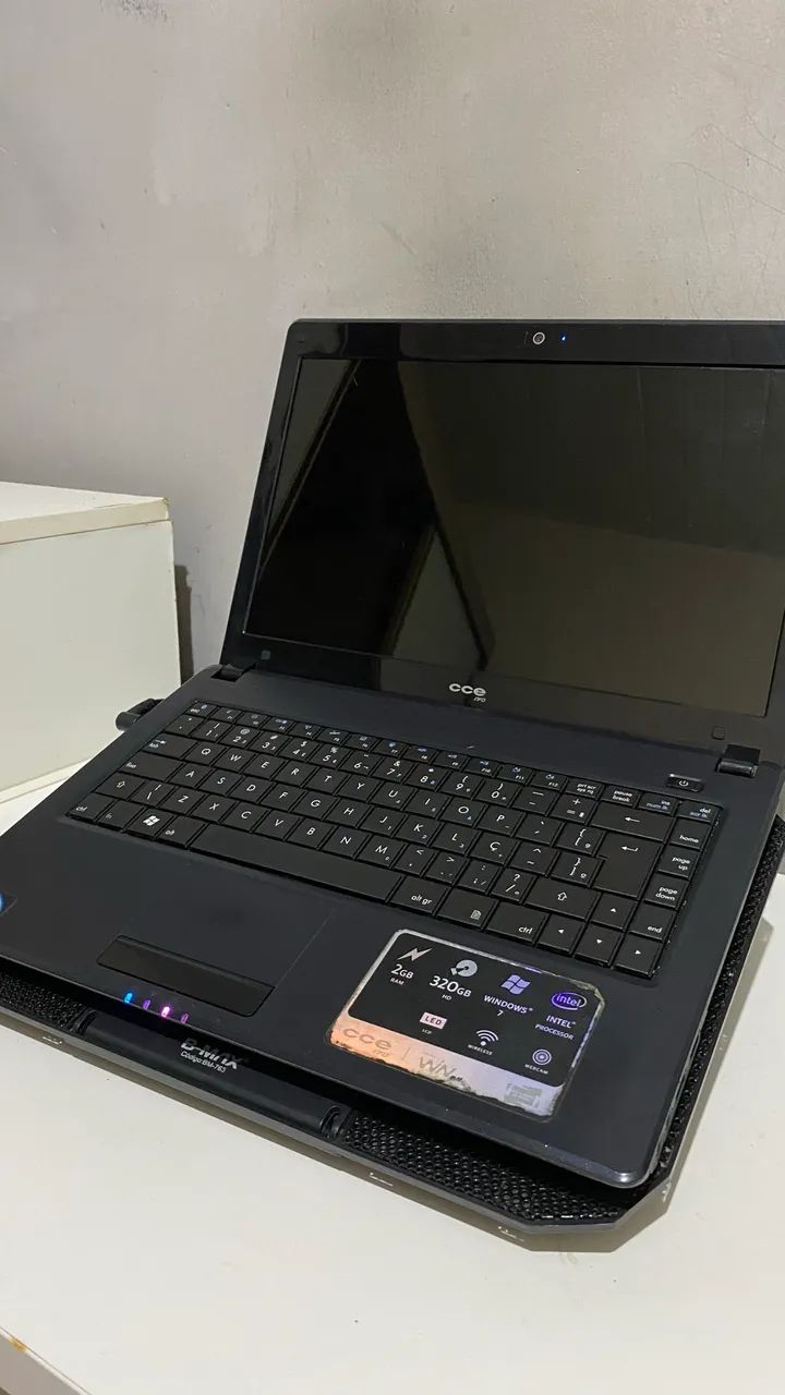 Notebook CCE + Teclado USB + Mouse + Cooling pad USB - Foto 4