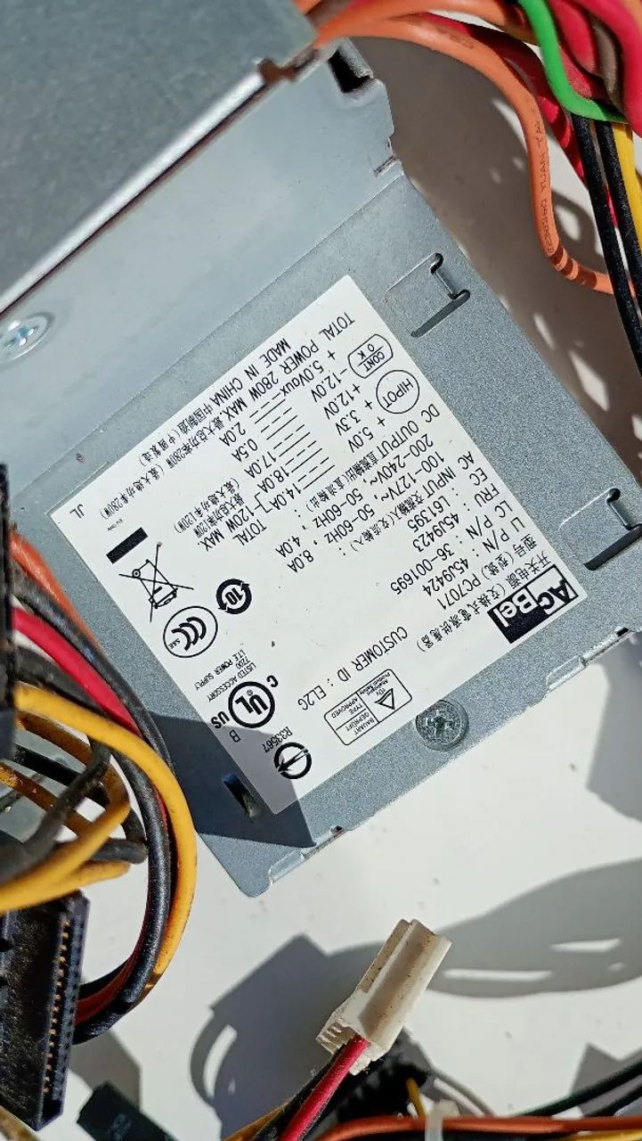 Lote de fontes originais, Dell, HP e Lenovo - Foto 2