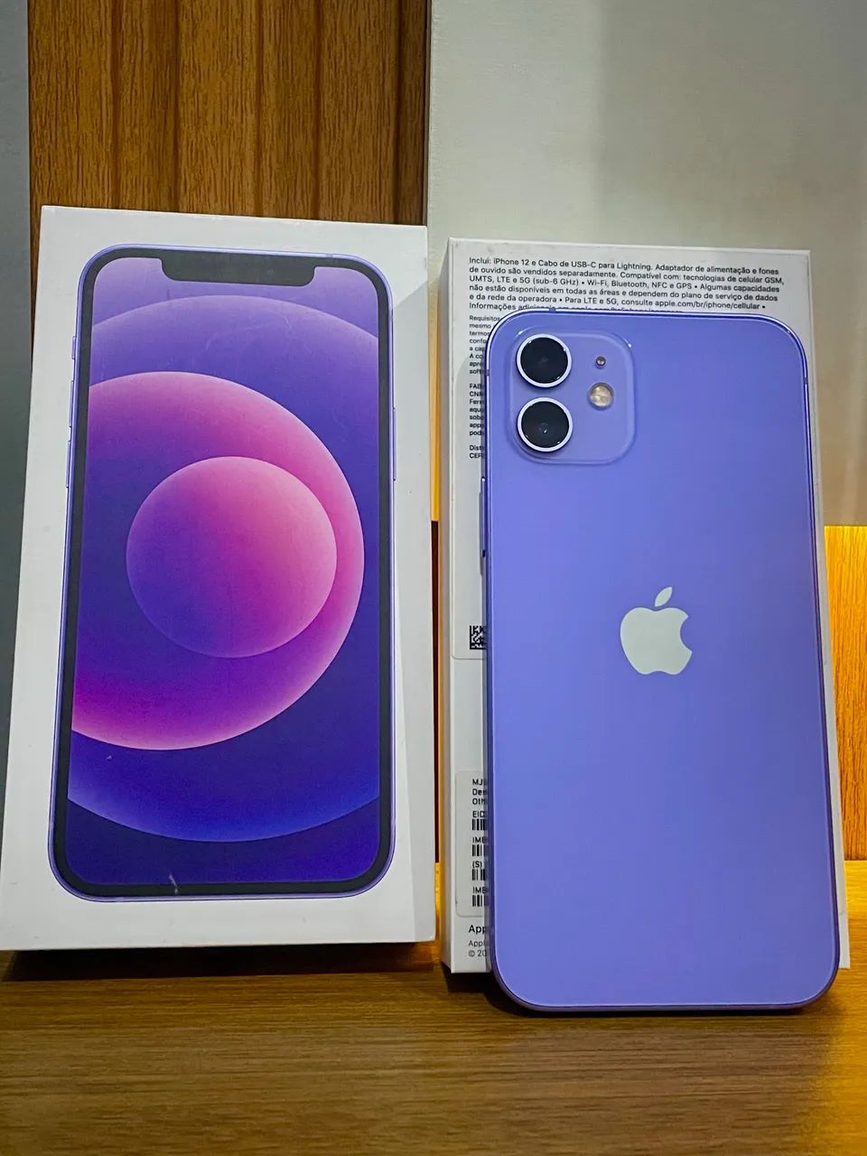 iPhone12 128GB パープル iPhone 12 Roxo 128GB Todo Original Apple, completo na caixa