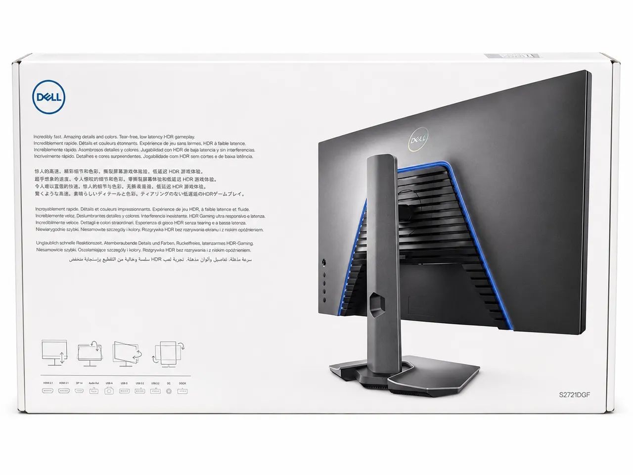 Monitor Gamer Dell S2721DGF 27? QHD Impecável - Na Caixa! - Foto 4