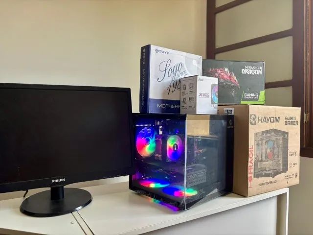 ? SETUP GAMER COMPLETO - MONITOR 24" FULL HD + PC RGB (SÓ LIGAR E JOGAR!)