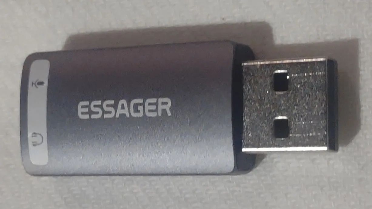 Placa de som usb 3.5mm estéreo [ Novo ] - Foto 2